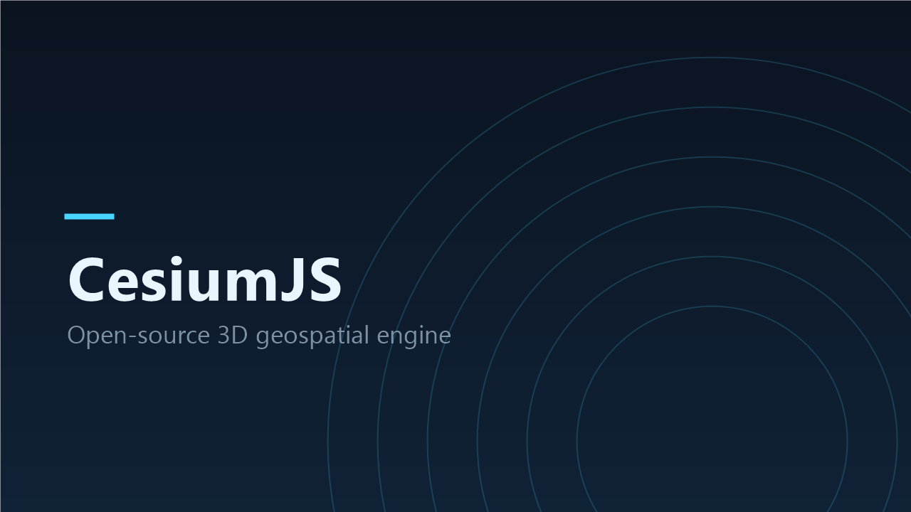 CesiumJS 3D geospatial engine